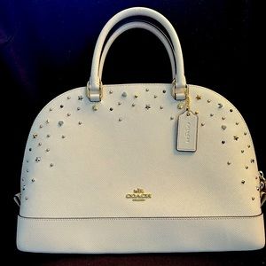Coach, leather star studded, Sierra satchel purse